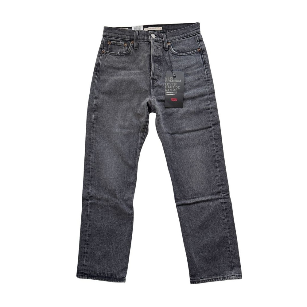 NWT Levi’s 501 Wedgie Straight Classic Faded Black Sz 26